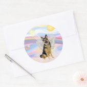 Deutscher Schäferhund Runder Aufkleber (Umschlag)