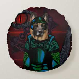 Deutscher Schäferhund Rundes Kissen