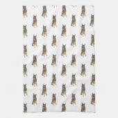 Deutscher Schäferhund (Sable) Geschirrtuch (Vertikal)