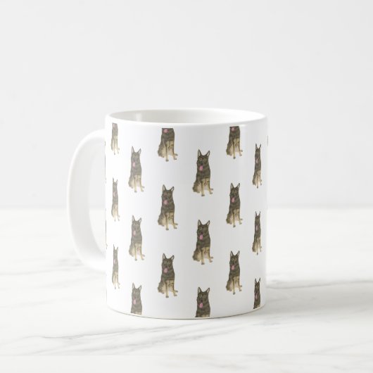 Deutscher Schäferhund (Sable) Kaffeetasse (Vorderseite Links)