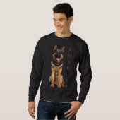 Deutscher Schäferhund Schäfer Hund Mama Vater Lieb Sweatshirt (Vorne ganz)