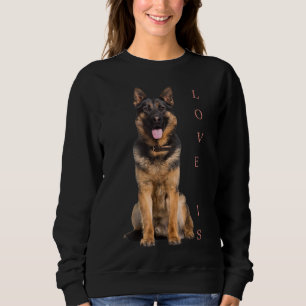 Deutscher Schäferhund Schäfer Hund Mama Vater Lieb Sweatshirt