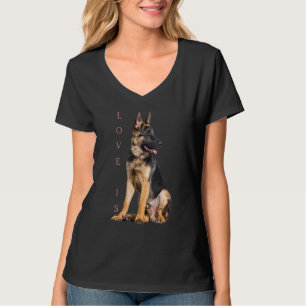 Deutscher Schäferhund Schäfer Hund Mama Vater Lieb T-Shirt