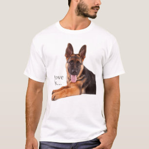 Deutscher Schäferhund Schäfer Hund Mama Vater Lieb T-Shirt