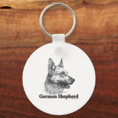 Deutscher Schäferhund Schlüsselanhänger (Vorderseite)