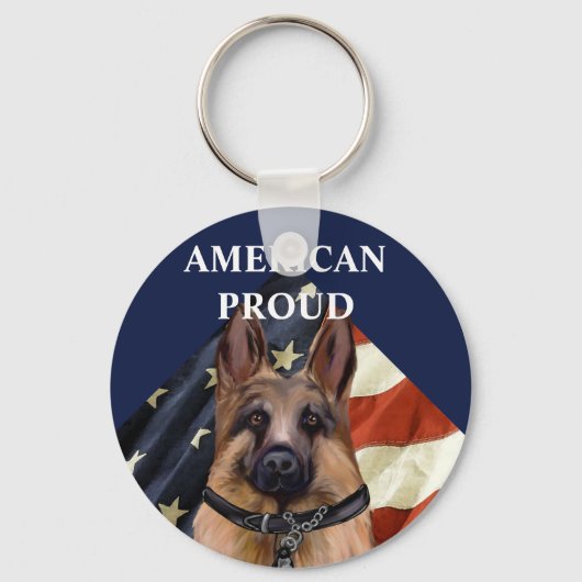 Deutscher Schäferhund Schlüsselanhänger (Vorderseite)