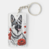 Deutscher Schäferhund Schlüsselanhänger (Rückseite)