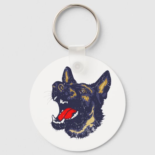 Deutscher Schäferhund Schlüsselanhänger (Vorderseite)
