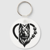 Deutscher Schäferhund Schlüsselanhänger (Vorderseite)
