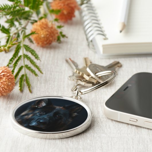 Deutscher Schäferhund-Schlüsselanhänger Schlüsselanhänger (Seite)