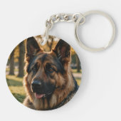 Deutscher Schäferhund-Schlüsselanhänger Schlüsselanhänger (Rückseite)