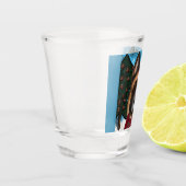 Deutscher Schäferhund Schnapsglas (Links)