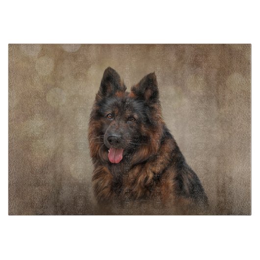 Deutscher Schäferhund Schneidebrett (Vorderseite)