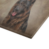 Deutscher Schäferhund Schneidebrett (Ecke)