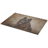 Deutscher Schäferhund Schneidebrett (Ecke)
