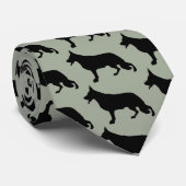 Deutscher Schäferhund schwarz Krawatte (Gerollt)