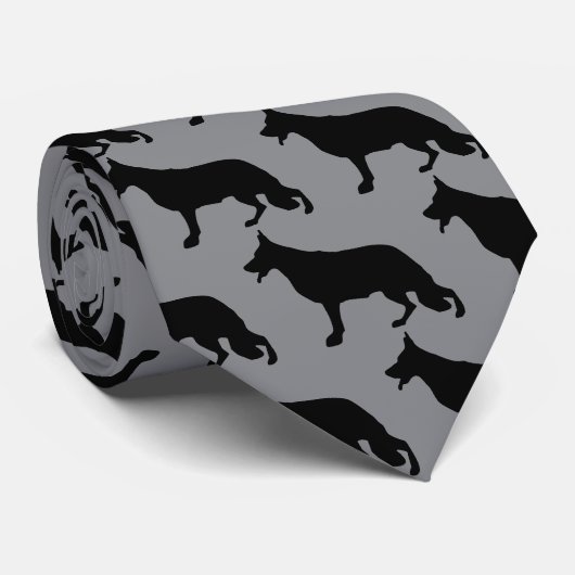 Deutscher Schäferhund schwarz Krawatte (Gerollt)