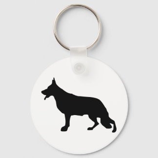 Deutscher Schäferhund schwarz Schlüsselanhänger