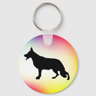 Deutscher Schäferhund schwarz Schlüsselanhänger