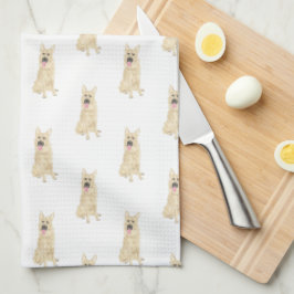 Deutscher Schäferhund (Schwarz & Tan) Geschirrtuch