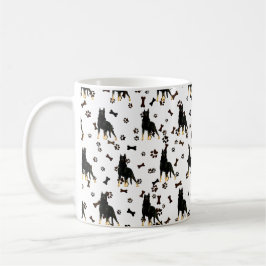 Deutscher Schäferhund, schwarze Bandana Gepäckaufb Kaffeetasse