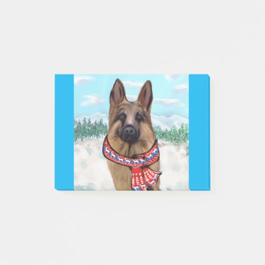 Deutscher Schäferhund Schweden Post-it Klebezettel (Vorderseite)