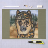 DEUTSCHER SCHÄFERHUND SEIDENPAPIER (Handwerk)