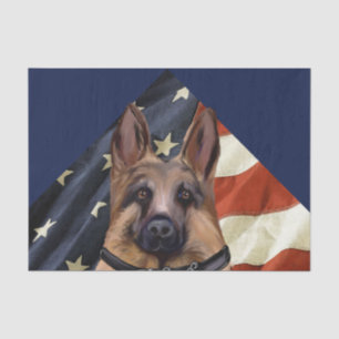 Deutscher Schäferhund Seidenpapier