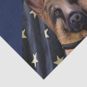 Deutscher Schäferhund Seidenpapier (Ausschnitt)
