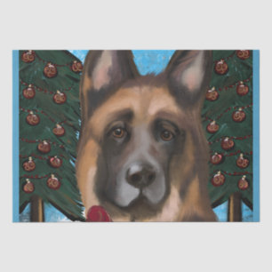 Deutscher Schäferhund Seidenpapier