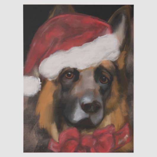 Deutscher Schäferhund Seidenpapier (Vorderseite)