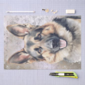 Deutscher Schäferhund Seidenpapier (Handwerk)