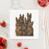 Deutscher Schäferhund Serviette (Beispiel)