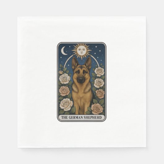 Deutscher Schäferhund Serviette (Vorderseite)