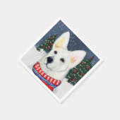 Deutscher Schäferhund Serviette (Ecke)