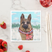 Deutscher Schäferhund Serviette (Beispiel)