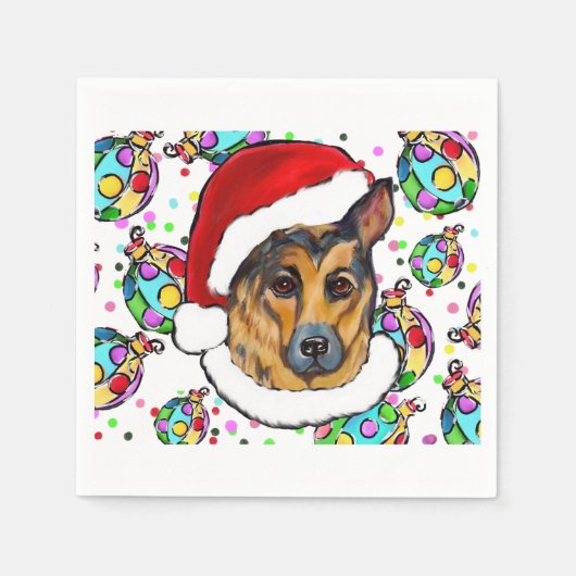 DEUTSCHER SCHÄFERHUND SERVIETTE (Vorderseite)
