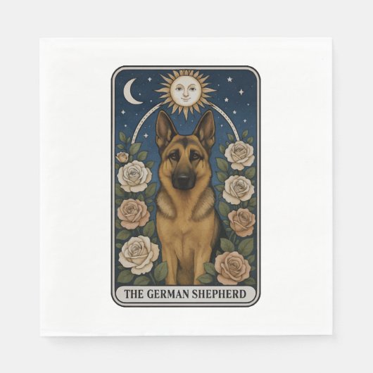 Deutscher Schäferhund Serviette (Vorderseite)