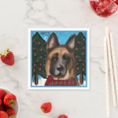 Deutscher Schäferhund Serviette (Beispiel)