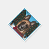 Deutscher Schäferhund Serviette (Ecke)