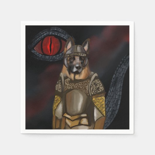 Deutscher Schäferhund Serviette (Vorderseite)