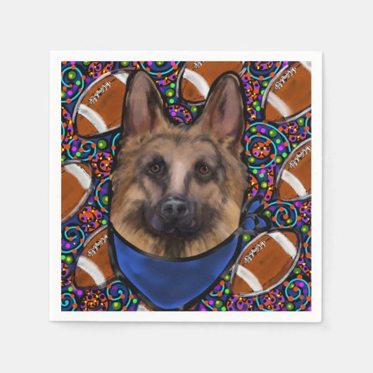 Deutscher Schäferhund Serviette (Vorderseite)