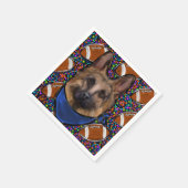 Deutscher Schäferhund Serviette (Ecke)