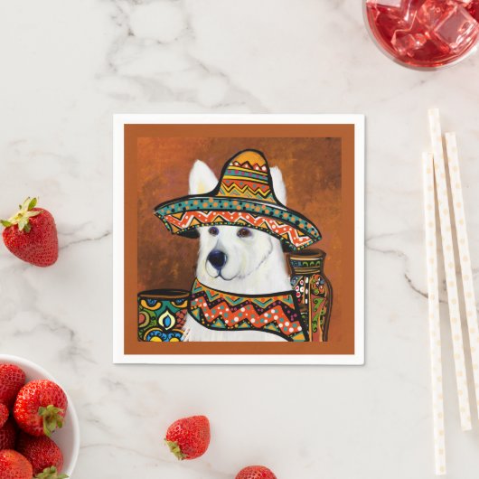 Deutscher Schäferhund Serviette (Beispiel)