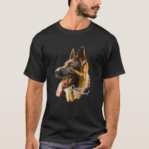 Deutscher Schäferhund Sharp Hund Hunde T-Shirt Ges