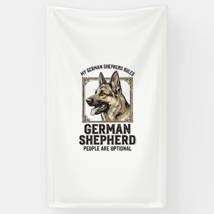 Deutscher Schäferhund-Shirt für Hunde-Liebhaber Vi Banner