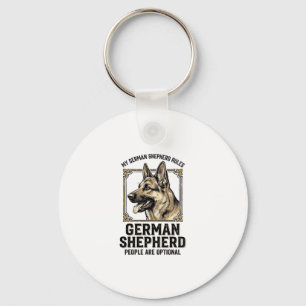Deutscher Schäferhund-Shirt für Hunde-Liebhaber Vi Schlüsselanhänger