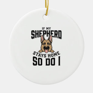 Deutscher Schäferhund-Shirt Kein Schäferhund Keine Keramik Ornament