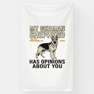 Deutscher Schäferhund-Shirt Lustige Vintage-Prägun Banner