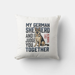 Deutscher Schäferhund-Shirt Lustiger Hundeliebhabe Kissen